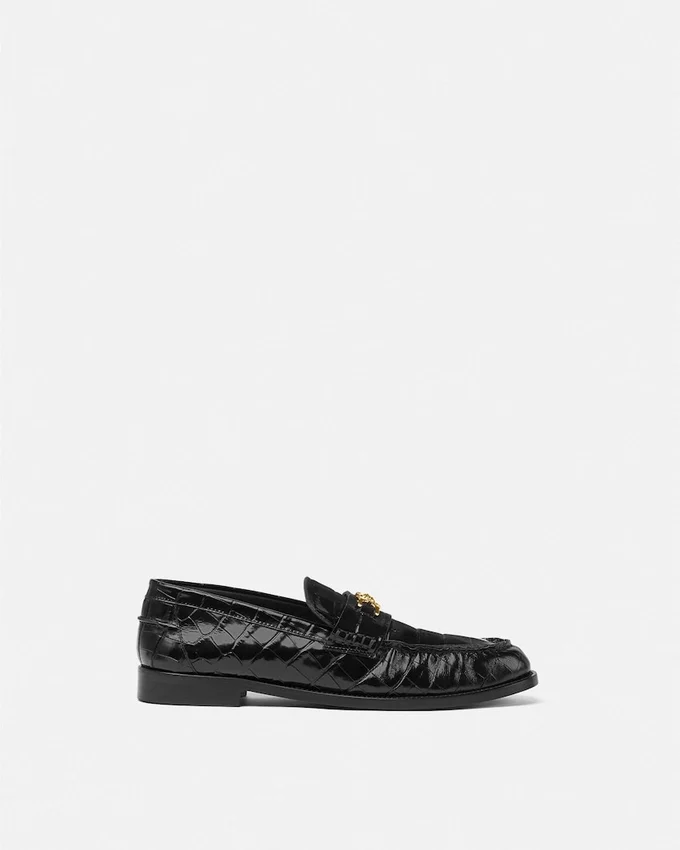 Medusa ’95 Croc-Effect Loafers Medusa ’95 Croc-Effect Loafers