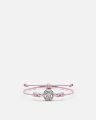 Medusa ’95 Crystal Leather Bracelet