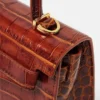 Medusa ’95 Small Croc-Effect Top-Handle