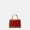 Medusa ’95 Small Croc-Effect Top-Handle
