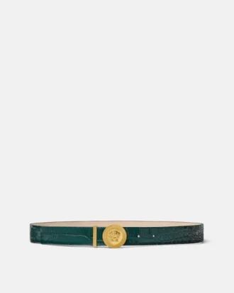 Medusa Biggie Croc-Effect Belt 3 cm Medusa Biggie Croc-Effect Belt 3 cm