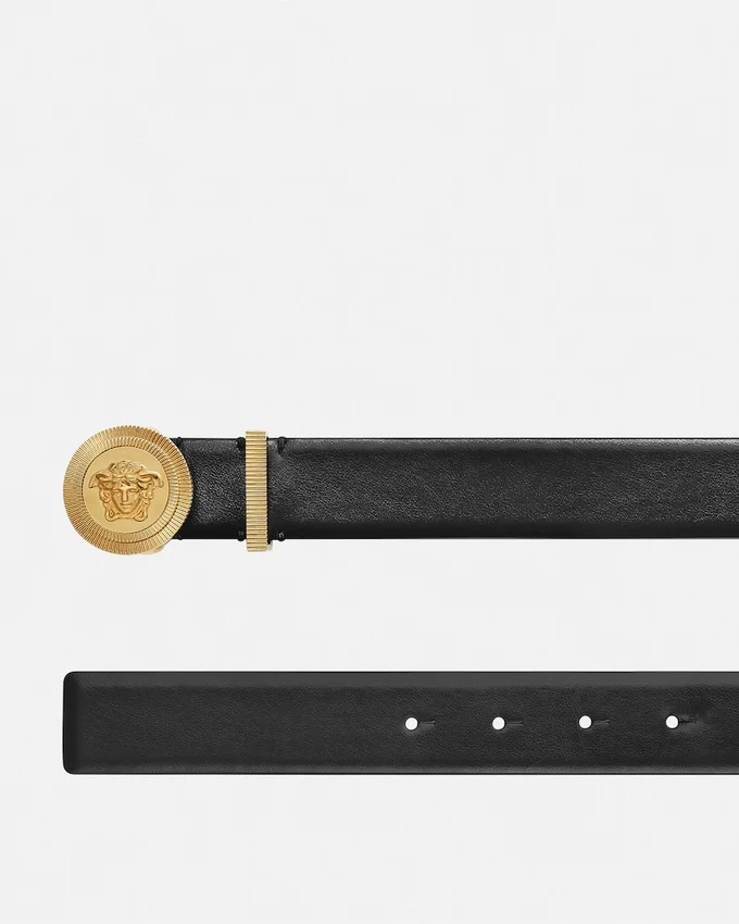 Medusa Biggie Leather Belt 3 cm Medusa Biggie Leather Belt 3 cm