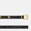 Medusa Heritage Embellished Leather Belt 3 cm