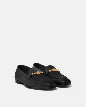 Medusa Leather Slippers