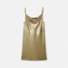 Metal Mesh Slip Mini Dress