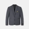 Micro-Checked Wool Blazer
