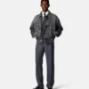 Micro-Checked Wool Jogger Pants