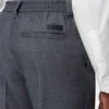 Micro-Checked Wool Jogger Pants