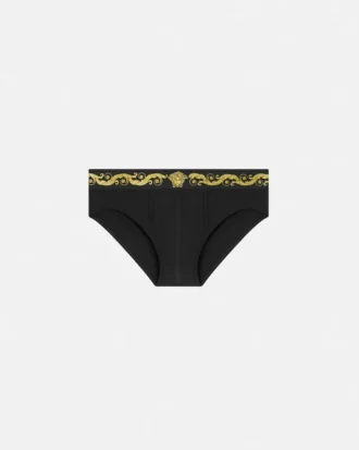 Printed Cotton-Jersey Briefs