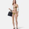 Printed Nylon-Blend Bikini Top