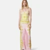 Printed Silk Twill Pants