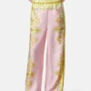 Printed Silk Twill Pants