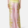 Printed Silk Twill Pants