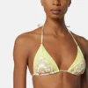 Printed Triangle Bikini Top