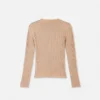 Ribbed Knit Fitted Top