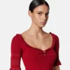 Safety Pin Knit Top