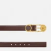 Safety Pin Leather Belt 3 cm