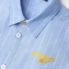 Safety Pin Logo Striped Kids Shirt