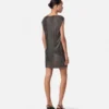 Safety Pin Metal Mesh Mini Dress