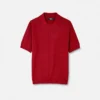 Silk-Cotton Knit Polo
