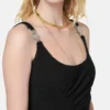 Stretch Crépe Jersey Midi Dress