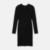 Stretch Crépe Jersey Midi Dress