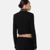 Studded Wool Crop Jacket