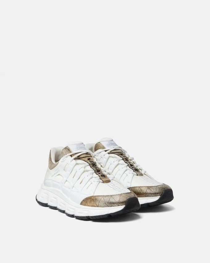 Trigreca Lizard-Effect Sneakers Trigreca Lizard-Effect Sneakers