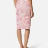 Underwater Barocco Draped Midi Skirt