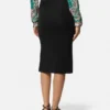 Underwater Barocco Draped Midi Skirt
