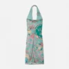 Underwater Barocco Halterneck Midi Dress