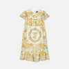 Underwater Barocco Ruffled Silk Kids Dress