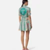 Underwater Barocco Silk Mini Shirt Dress