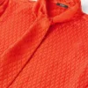 V Allover Jacquard Silk Lavalli&egrave;re Shirt