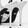 V Embellished Leather Sandals 120 mm