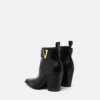 V Leather Ankle Boots 85 mm