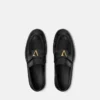 V Leather Loafers