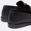 V Leather Loafers