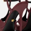 V Leather Sandals 120 mm
