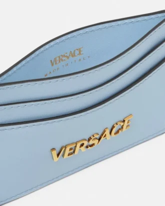 Versace Tag Leather Card Holder
