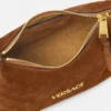 Versace Tag Suede Hobo Bag