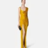 Viscose-Jersey Draped Gown