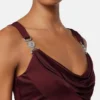 Viscose-Jersey Draped Gown