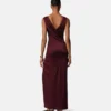 Viscose-Jersey Draped Gown