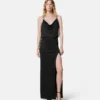 Viscose-Jersey Gathered Gown