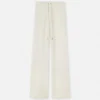 Wool-Blend Flared Towel Pants