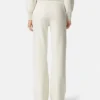 Wool-Blend Flared Towel Pants
