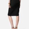 Wool Pencil Midi Skirt
