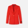 Wool Single-Breasted DV Blazer