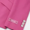 Wool Single-Breasted DV Blazer